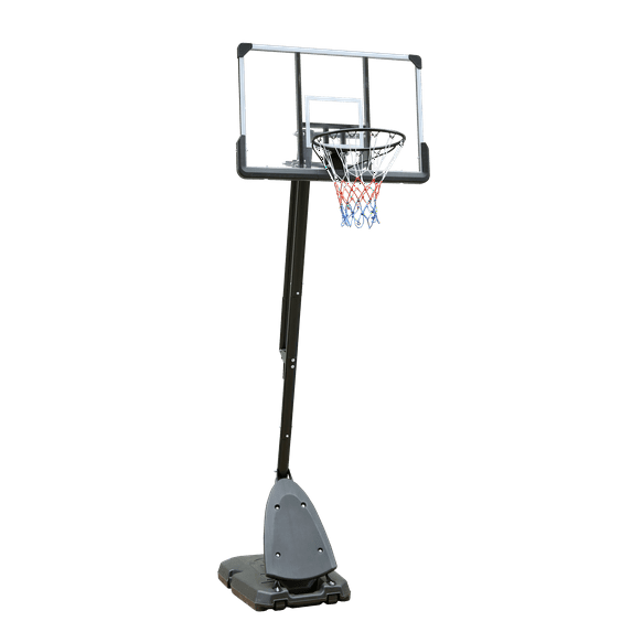 Height Adjustable Basketball Hoop, 7.5 to 10ft Adjustable Basketball Stand with 44 Inch Backboard, Portable Basketball Goal System with Stable Base and Wheels, Use for Outdoor