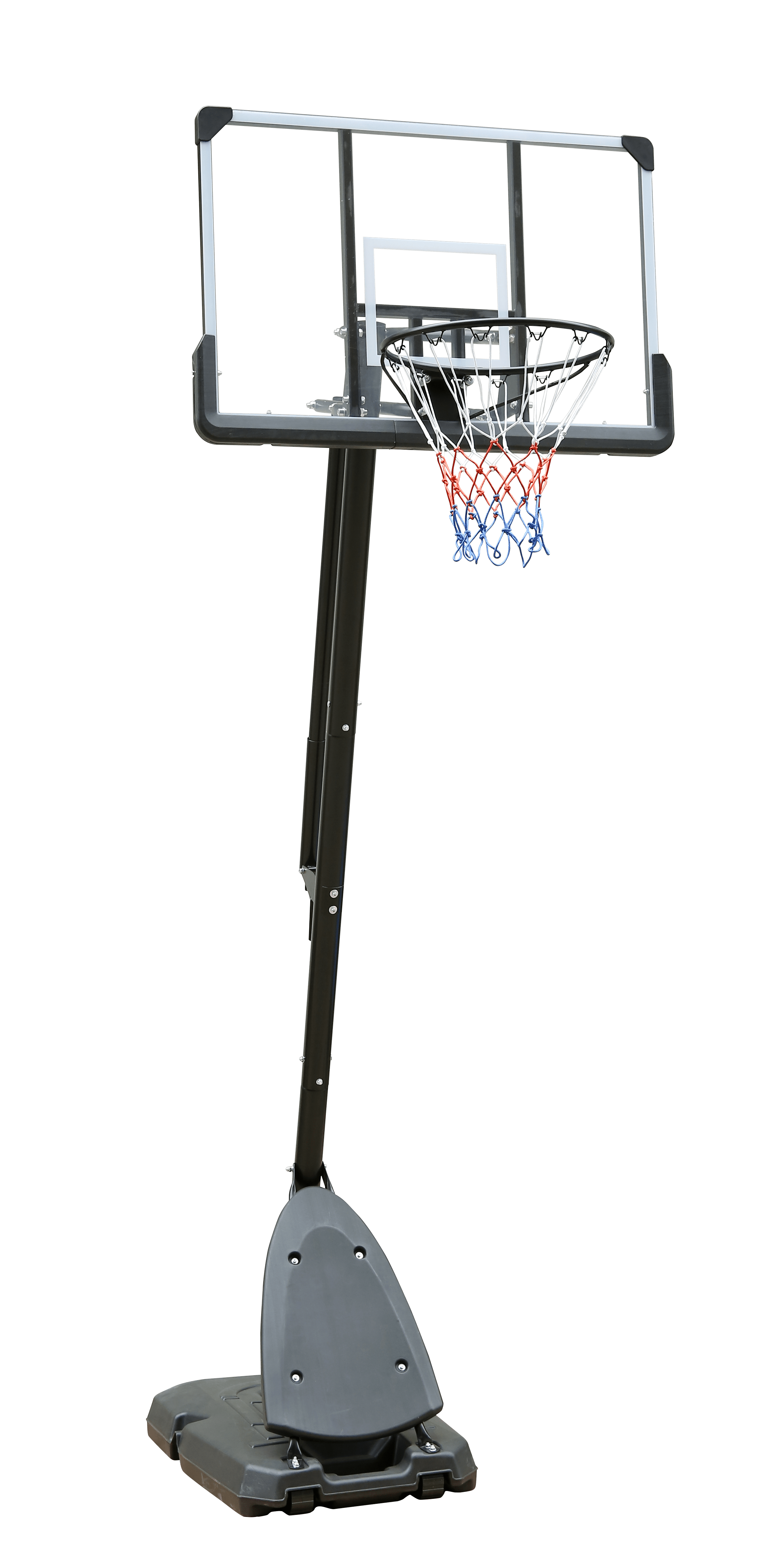 Height Adjustable Basketball Hoop, 7.5 to 10ft Stand with 44 Inch Backboard, Portable Goal System with Stable Base and Wheels, for Outdoor Use
