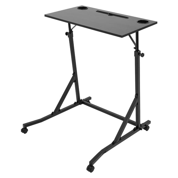 Height Adjustable Bike Trainer Fitness Desk, Mobile Multi-Purpose Exercise Cycling Table for Workout Office Craft Use