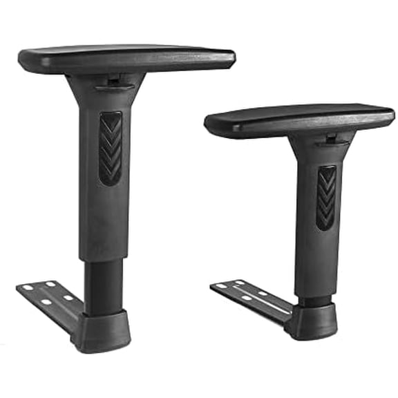 Height Adjustable Chair Armrest Pair Replacement, Gaming Boss Chair Arms Set (3D)$$Office