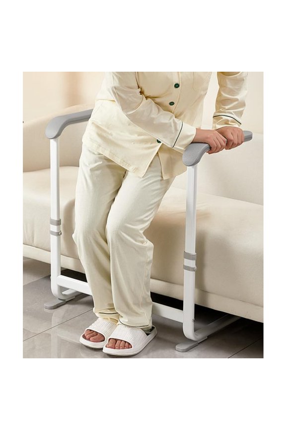 Height-Adjustable Chair/Couch Stand Assist Device - Mobility Aid with 330 Weight Capacity, Sit-to-Stand Lift for Bed/Sofa/Toilet, Adjustable Standing Aid Rail (for //), Easy Assembly, Portable