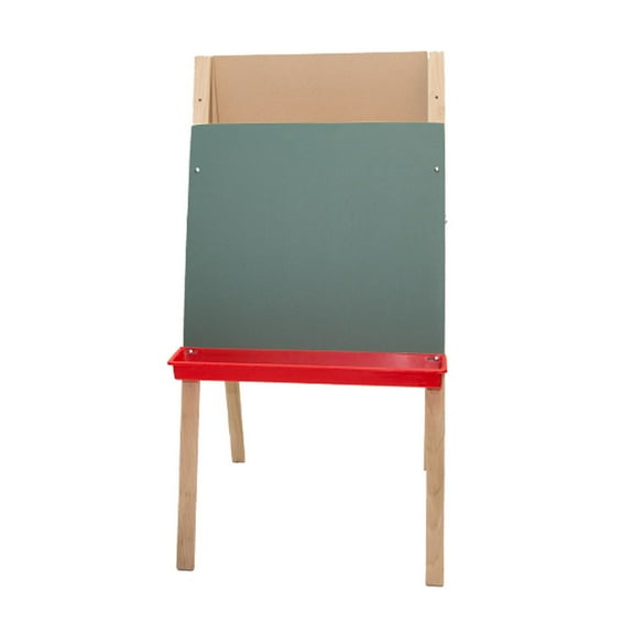 Height Adjustable Double Easel With 2 Plastic Trays And 2 Large Clip - 48" X 24"