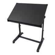 Height Adjustable Drawing and Drafting Table - Black