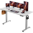 thumbnail image 1 of Height Adjustable Electric Standing Desk, 40 x 24 Inches Sit Stand up Desk, Memory Computer Home Office Desk (White), 1 of 7