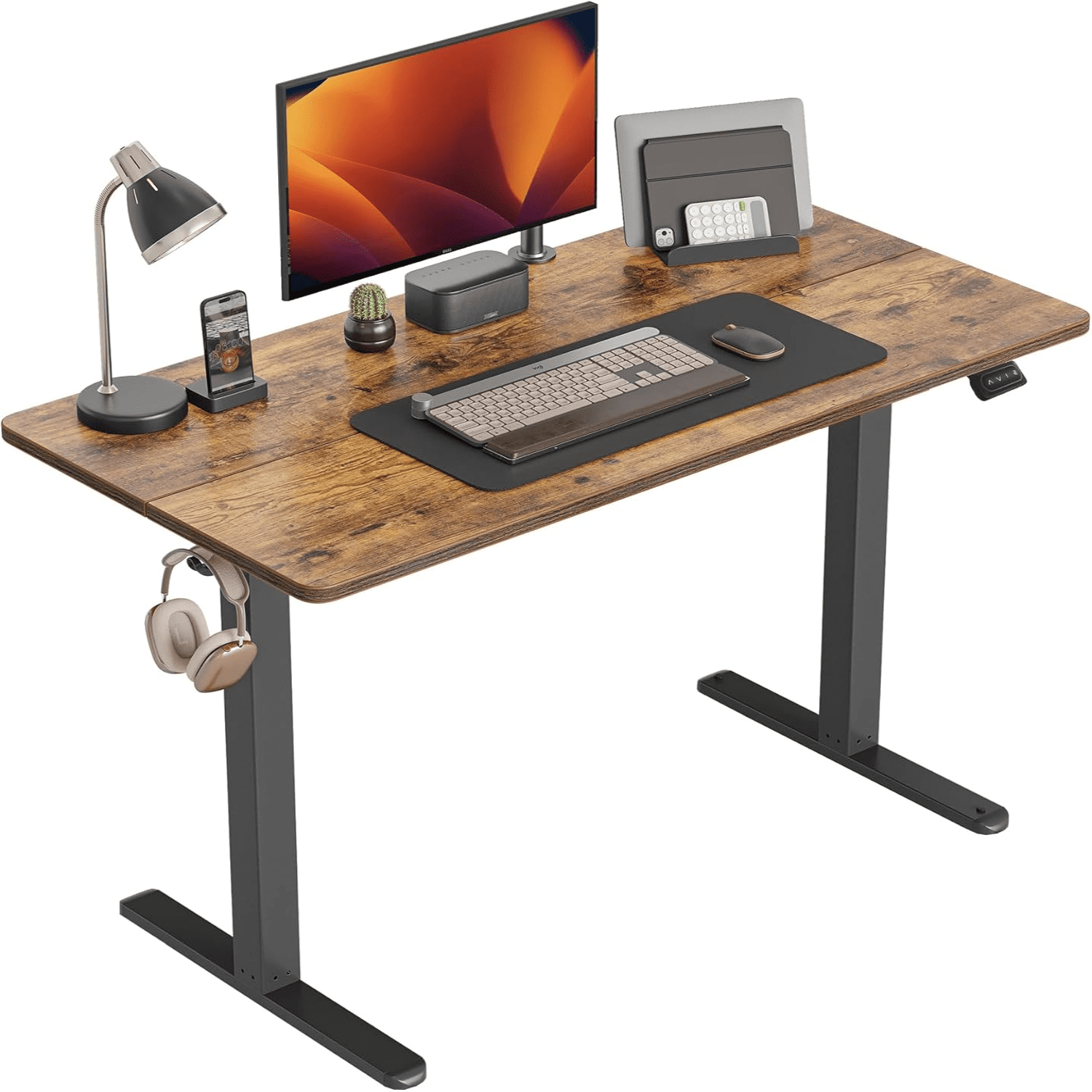 Height Adjustable Electric Standing Desk 48 x 24 Inches Stand Up Table