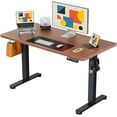 thumbnail image 1 of Height Adjustable Electric Standing Desk,  Sit Stand up Desk, Memory Computer Home Office Desk with Two-Piece Desktop, 1 of 8