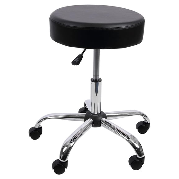 Height Adjustable Lab Stool, Black, PU