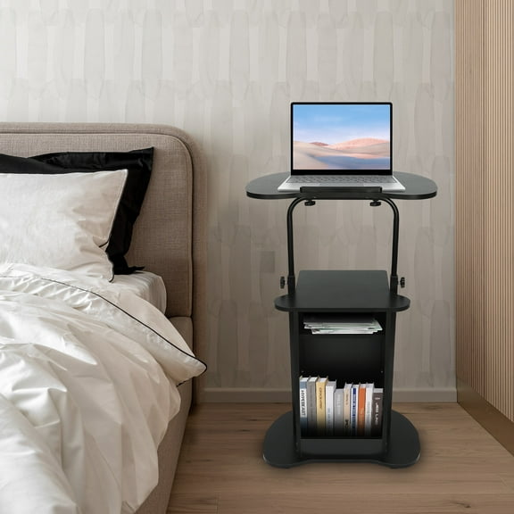 Height-Adjustable Presentation Podium, Sturdy Wooden Construction, Wedding Officiant & Corporate Events