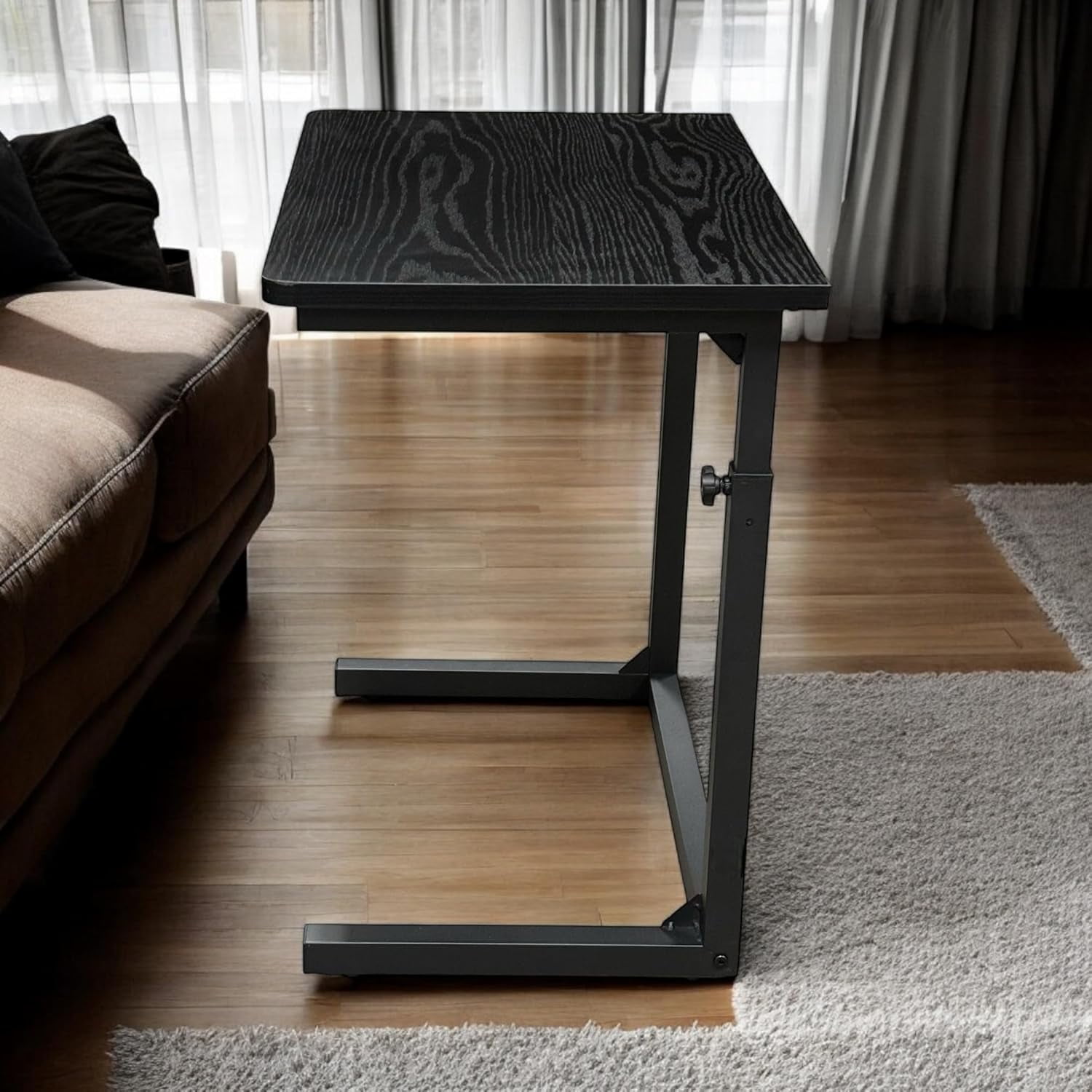 Height Adjustable Sofa Side C Shape Table,Laptop Holder End Stand Desk ...