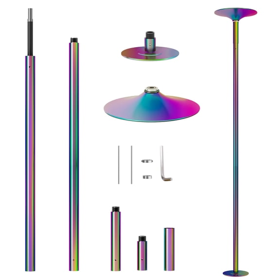 Height Adjustable Steel Dance Pole Spinning and Static Modes