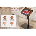 thumbnail image 1 of Height Adjustable Swivel Side Table - Sofa Tray for Couch, Bed & Bathroom, 1 of 10