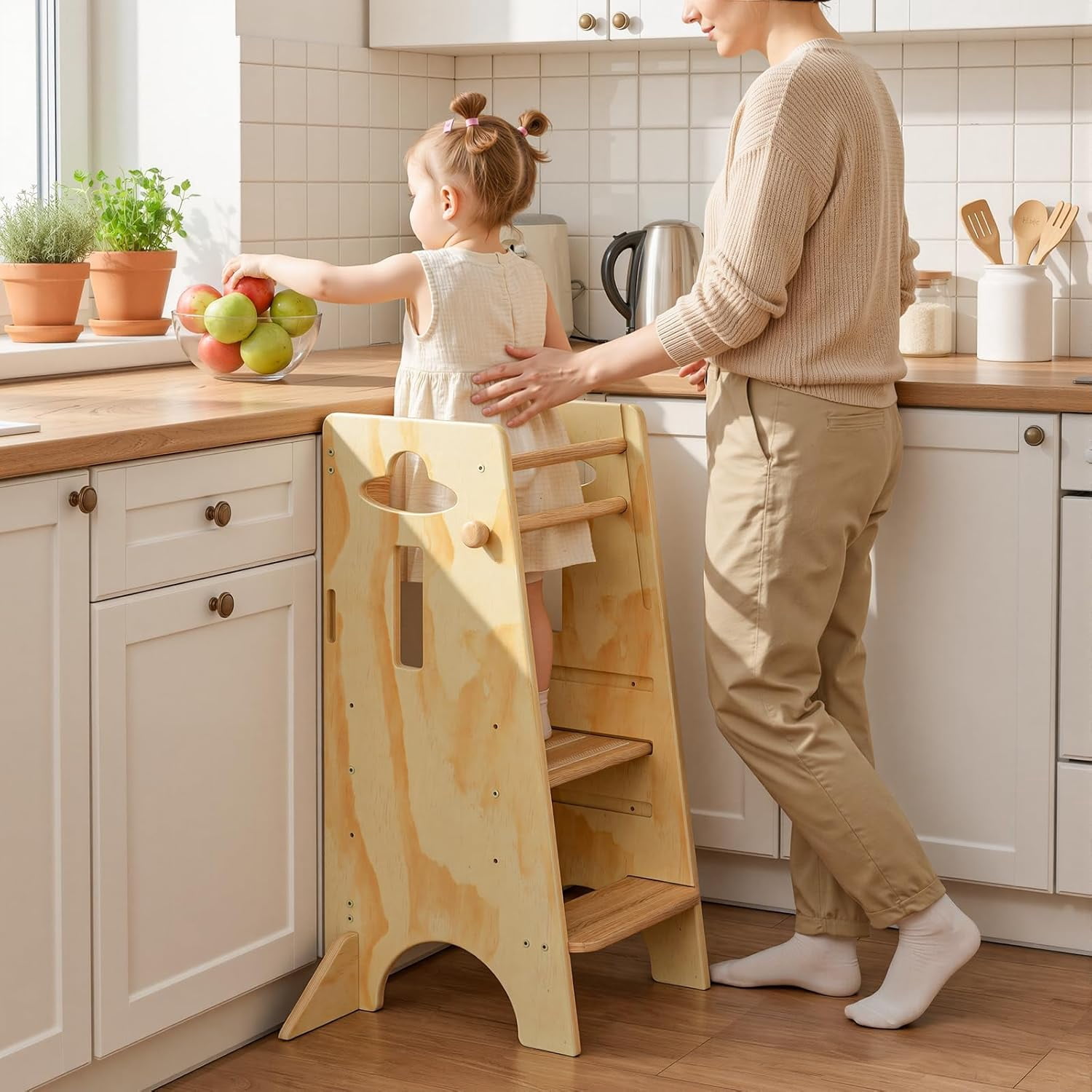 Panel Support Stool Height Adjustable Toddler Standing Tower(NO Wide Back Panel) - Super ...