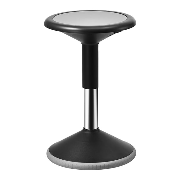 Height Adjustable Wobble Chair 15.7-21.7 in, Active Flexible Seating Stool for Focus & Posture, for School Office Home, Black