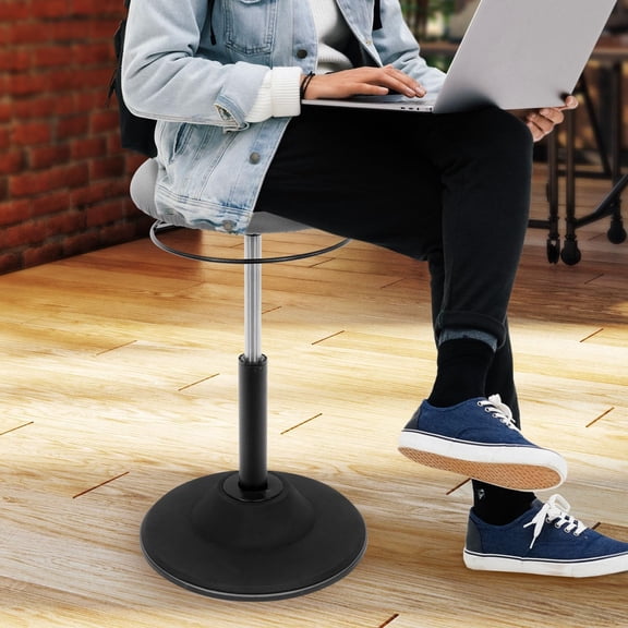 Height Adjustable Wobble Stool - Ergonomic Standing Desk Chair for Office, Classroom Seating with 360    Swivel & Rocking Motion