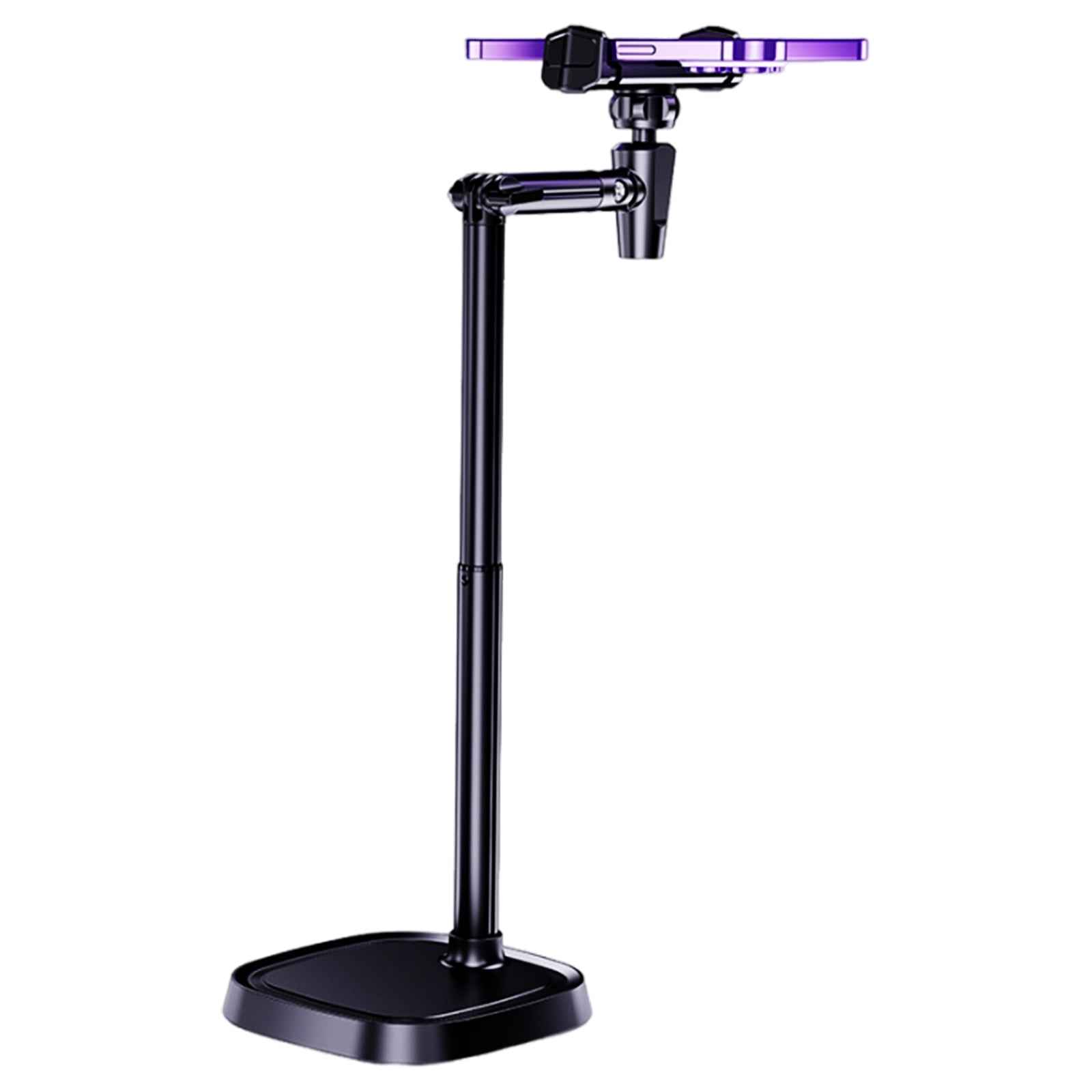 Desk Phone Stand Convenient Phone Stand Extendable Hold with Height & Angles Adjustment for Live Streaming