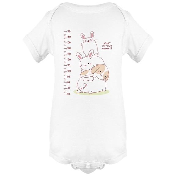 Height Chart With Cute Rabbit Bodysuit Infant -Image by Shutterstock,  6 Months