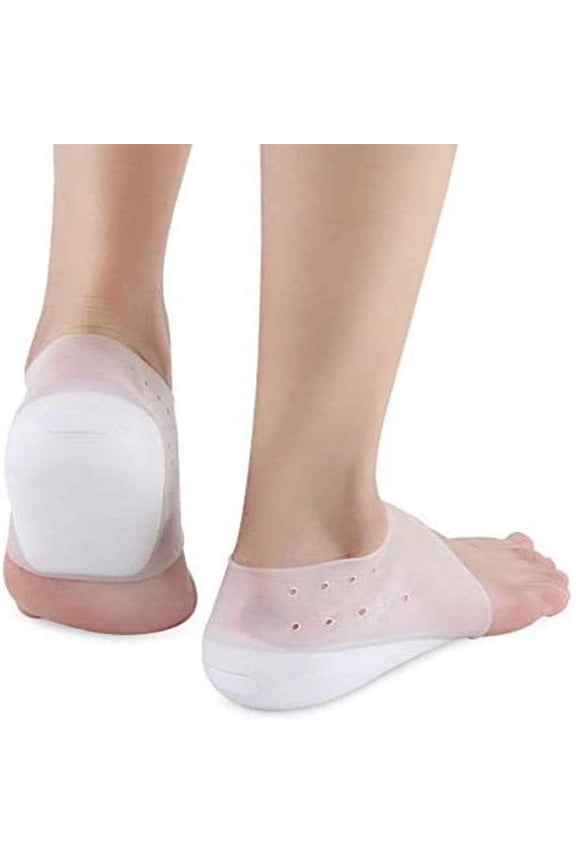 Height Increase Heels Cushion Insole Gel Heel Invisible Height Elevators Heal Dry Cracked Heels Arch Support Heel Protectors 2.5CM