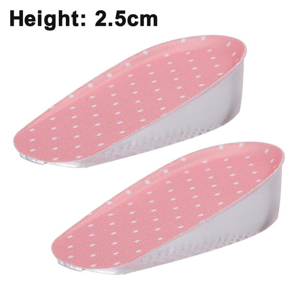 Height Increase Inserts, Shoe Lifts Insoles for Leg Length Discrepancies,Pink2.5 cm