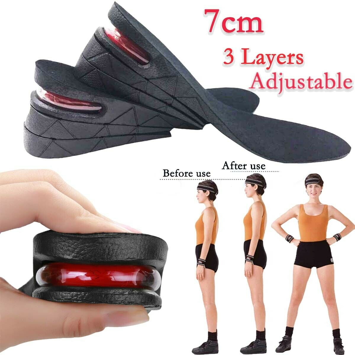 Height raising insoles hot sale