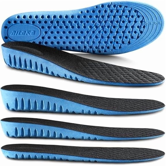 Height Increase Insoles for Men Women, Honeycomb Shock Absorbing Cushion Shoe Height Insoles Men Women, Replacement Sports Shoe Inserts
