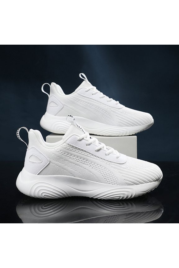 Height Increase Shoes, Men's & Unisex Platform Sneakers with 8cm Lift, Breathable Running Sneakers with PVC Sole, Easy Lace-Up Design, Suitable for Gym, Daily Wear, All-Season Use