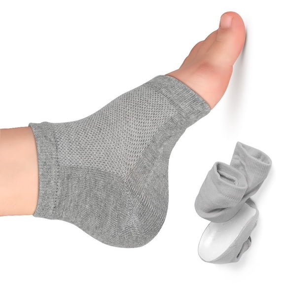 Height Increase Socks Invisible Silicone Shoe Heel Lift Pads Full Wrapped Inserts Insoles Breathable Socks for Men Women