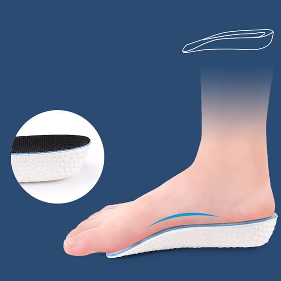 Height Increasing Insoles for Outdoor Activities | Breathable Orthopedic Arch Support Elevating Footbeds for Men Women 2025 Steppers 15cmx6.8cmx2.5cm