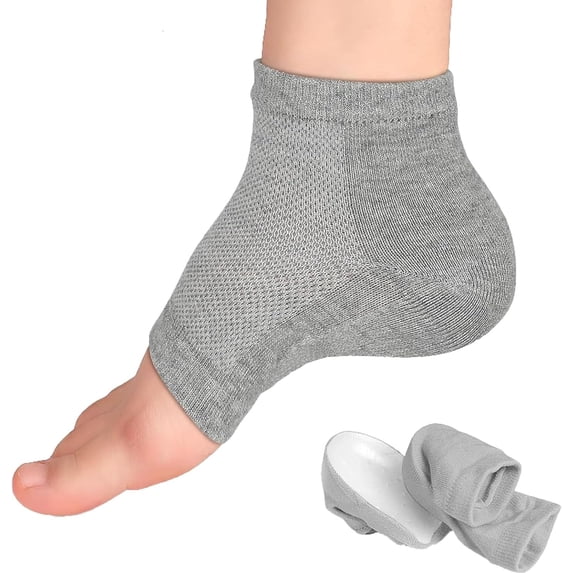 Height Max Socks, Height Max Insoles 3 inches, Invisible Shoe Lift Heel Pads, Half Height Increase Insoles, Height Increase Socks for Men and Women(3.5cm, Grey)