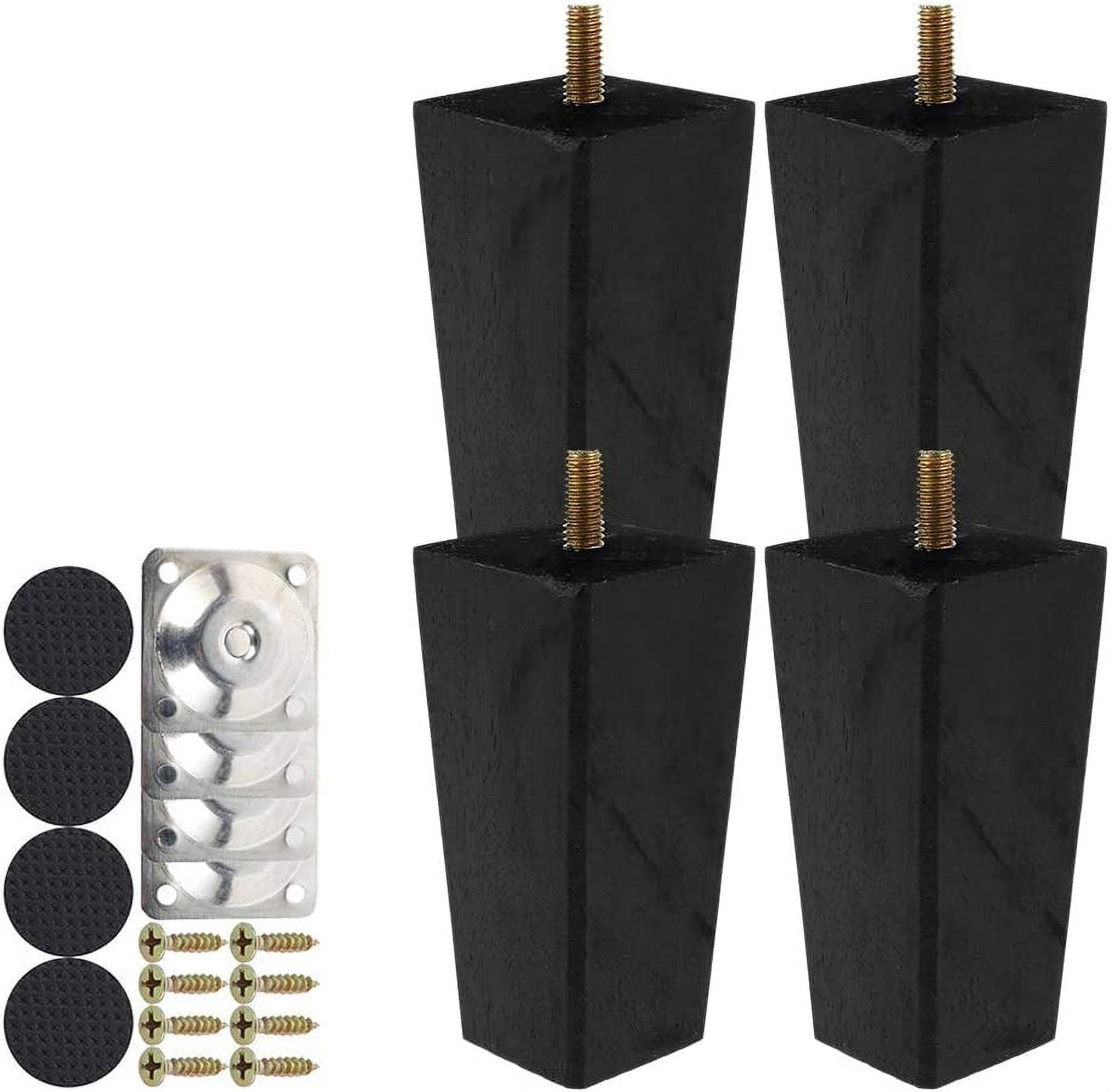 Height Sofa Legs Set of 4 Wooden Furniture Legs 10cm Wood Sofa Legs