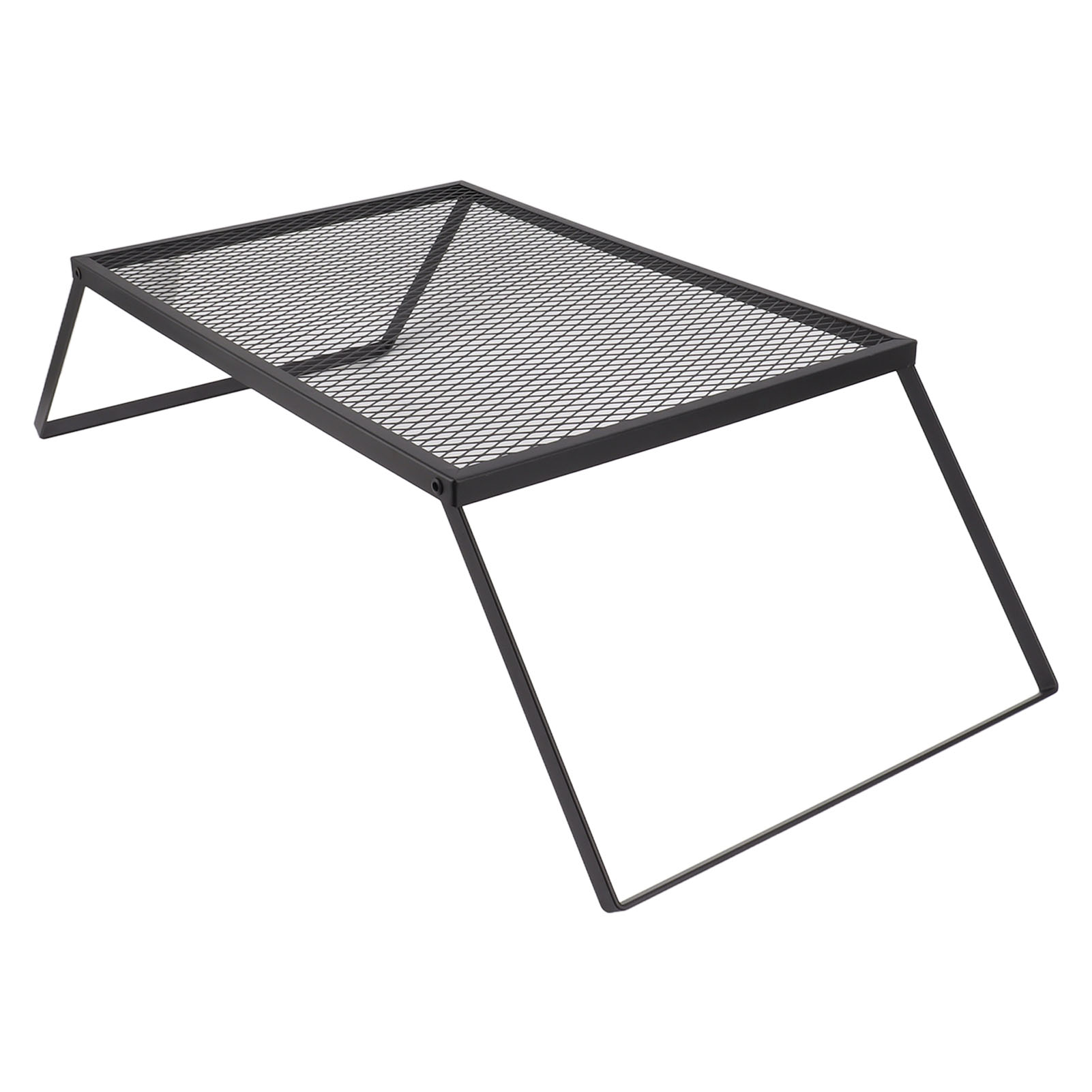 Height Stainless Steel Folding Camping Grate, Thicker And Longer Camp Fire Cooking Racks With