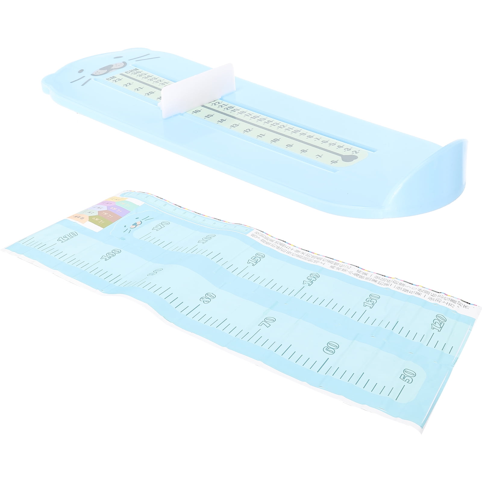 Height Tape Measurer Stickers Growth Chart Children Foot Gauge Decorate