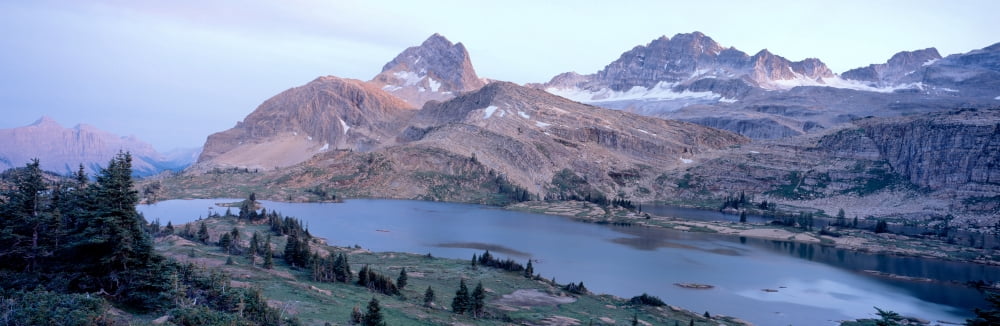 Height of the Rockies Wilderness Area British Columbia Canada Canvas Art - Panoramic Images (36 x 12)