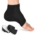 thumbnail image 1 of Heightening Wedge Insole Socks Invisible Silicone Height Increase Socks Heel Pad Insert for Pain Relive and Gait Correction Black 1.38 Inch-Black, 1 of 6