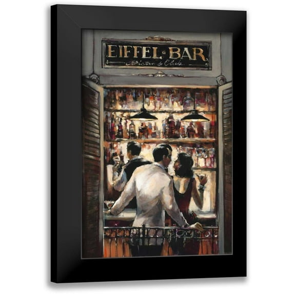 Heighton, Brent 11x14 Black Modern Framed Museum Art Print Titled - Eiffel Bar