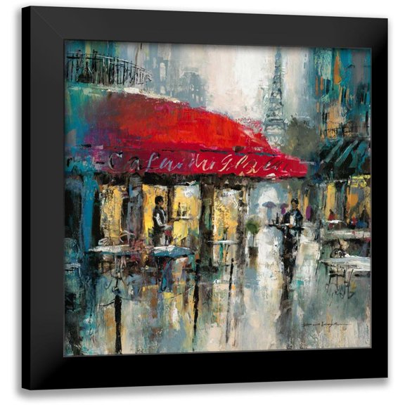 Heighton, Brent 12x12 Black Modern Framed Museum Art Print Titled - Paris Modern 2