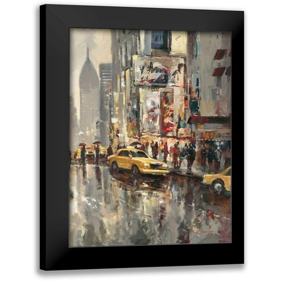 Heighton, Brent 12x14 Black Modern Framed Museum Art Print Titled - Urban Scene
