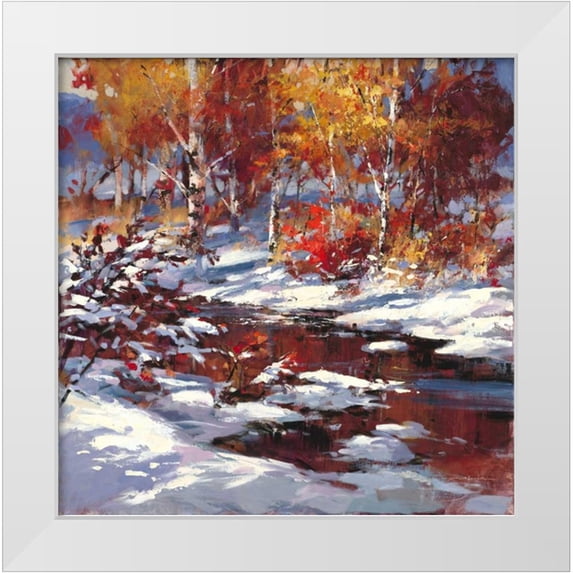Heighton, Brent 15x15 White Modern Wood Framed Museum Art Print Titled - Birch Trees