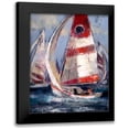 thumbnail image 1 of Heighton, Brent 15x18 Black Modern Framed Museum Art Print Titled - Open Sails II, 1 of 5