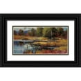 thumbnail image 1 of Heighton, Brent 18x11 Black Ornate Wood Framed with Double Matting Museum Art Print Titled - Magestic Heron, 1 of 4