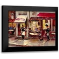 thumbnail image 1 of Heighton, Brent 18x15 Black Modern Framed Museum Art Print Titled - Sidewalk Bistro, 1 of 5