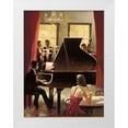thumbnail image 1 of Heighton, Brent 19x24 White Modern Wood Framed Museum Art Print Titled - Piano Jazz, 1 of 4