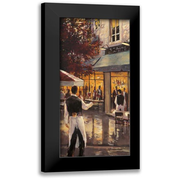 Heighton, Brent 9x14 Black Modern Framed Museum Art Print Titled - 5Th Ave Cafe