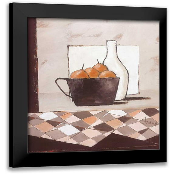 Heigl, Franz 15x15 Black Modern Framed Museum Art Print Titled - Still life in grey III