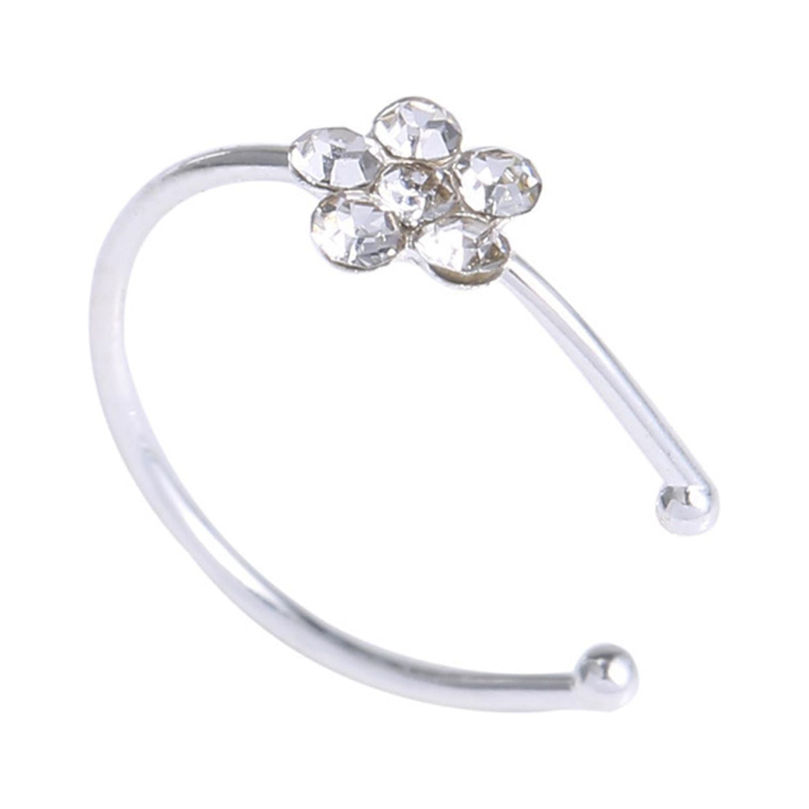 Sparkly nose ring sale hoop
