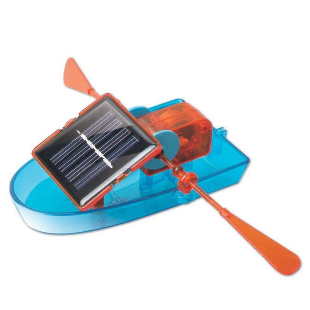 Heiheiup Toy DIY Boat Kit Science Powered Solar Kids Building Toy