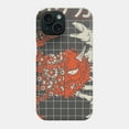 thumbnail image 1 of Heikegami Crab Mask Protective Cover for iPhone 11–17 Pro Max Japanese Mecha Art, 1 of 2