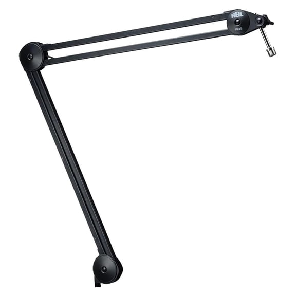 Heil PL 2T Microphone Arm - Professional Broadcast Boom Arm for Podcasting, Streaming, Voiceover - Silent Operation, C-Clamp Mount, Studio & Home Use