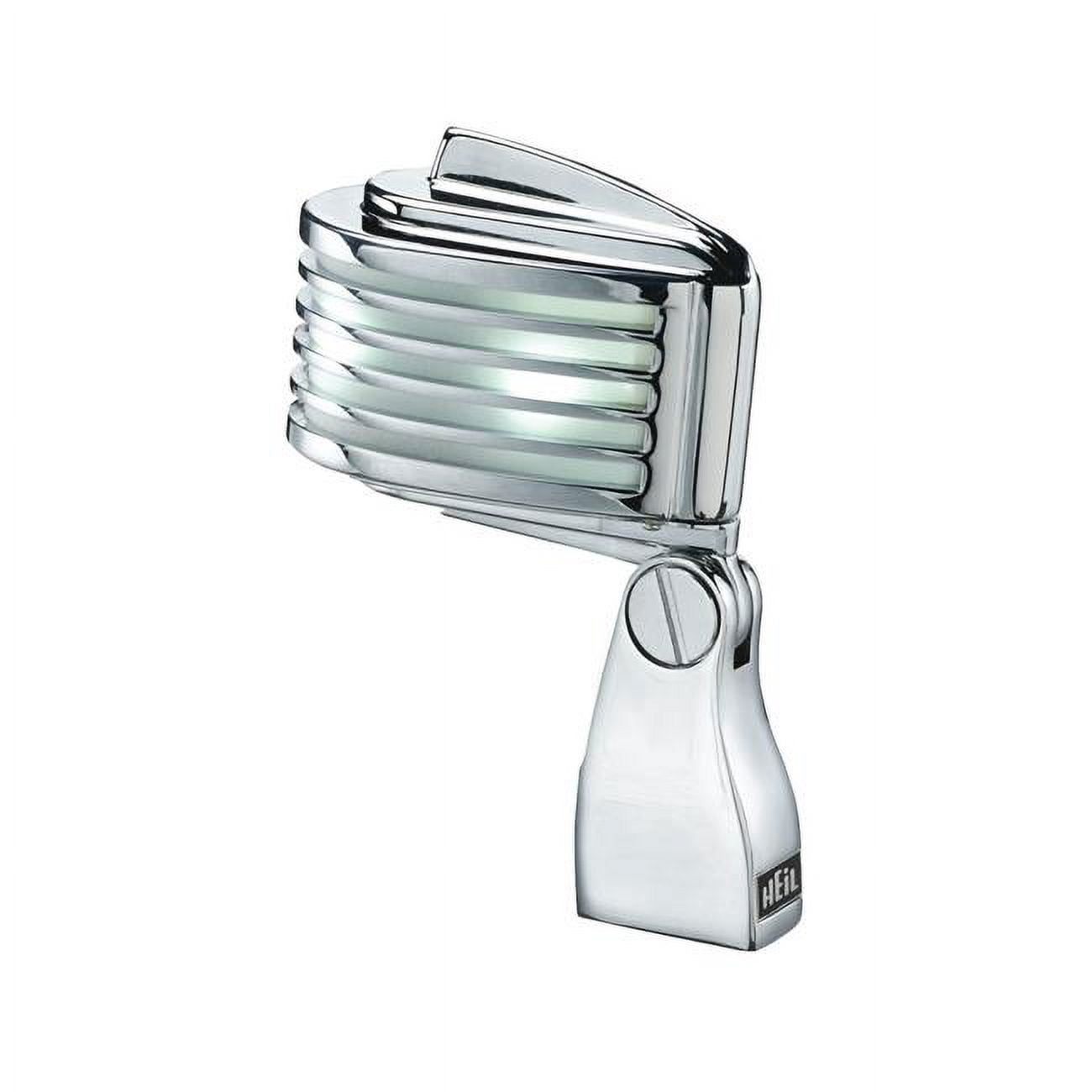 Heil Sound 364932 The Fin Retro-Styled Dynamic Cardioid Microphone, Chrome Body & White LED