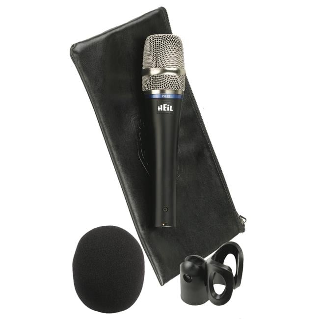 Heil Sound PR 22 UT Dynamic Utility Microphone for Live Music, Podcast, and Recording Black