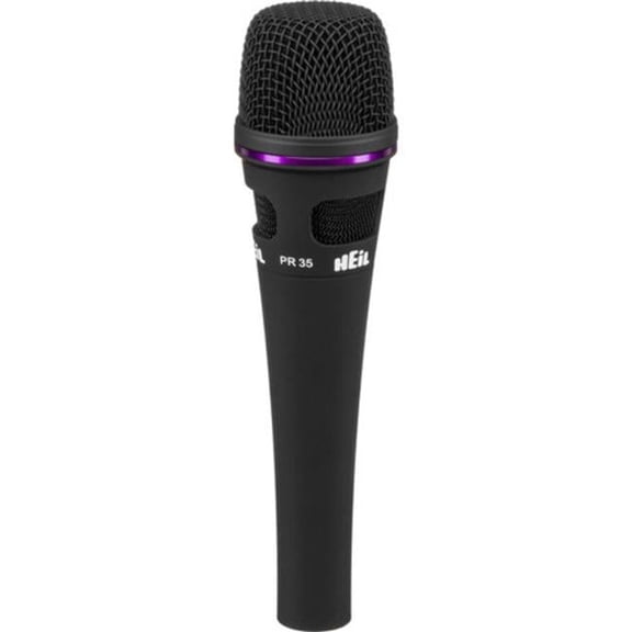 Heil PR35 Black Large Diameter Handheld Microphone with 2-Position Roll Off